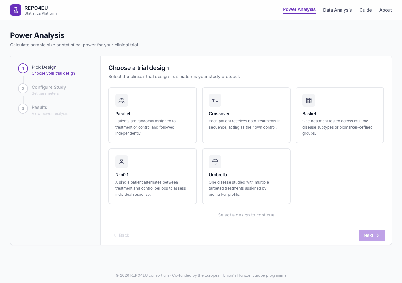 Design selection cards before choosing